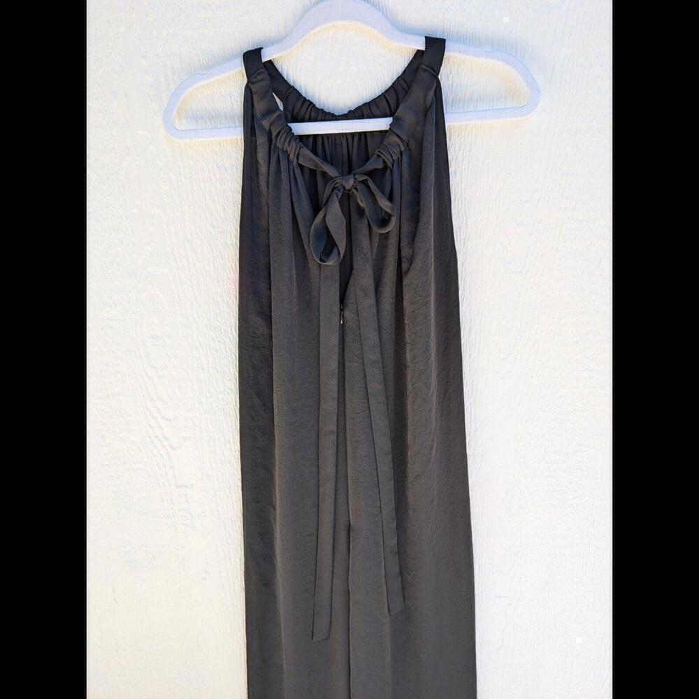 Lewit Black Halter Wide Leg Jumpsuit With Pockets Elegant Formal Size 8 - Picture 10 of 12